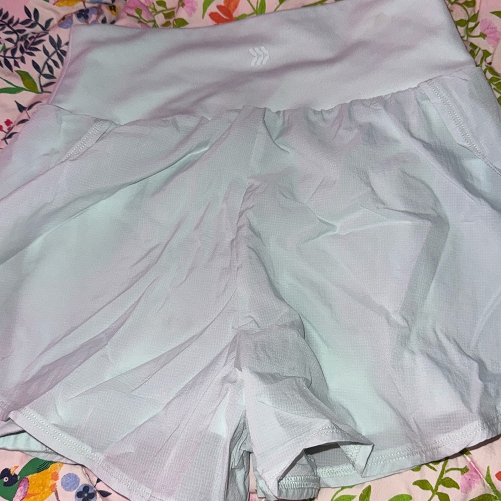 Mint green target butterfly shorts
